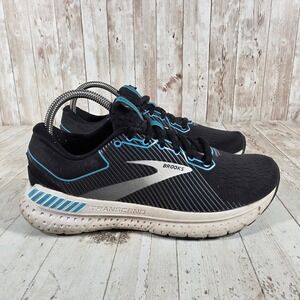 Brooks Transcend 7 Womens Running Shoes Black Blue‎ 1203191B054 Size 7.5